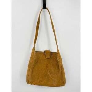 Gap Vintage 2001 Corduroy Shoulder Bag Womens OS Tan Camel Hobo Tote Ribbed